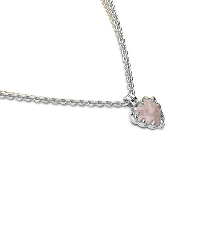 Stolen Girlfriends Club - Mini Love Claw Necklace Rose Quartz