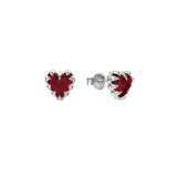 Stolen Girlfriends Club - Love Claw Earrings Garnet