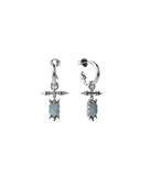 Stolen Girlfriends Club - Precious Punk Fob Earrings Silver
