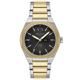 Armani Exchange - Sync Black Face With Two Tone Strap