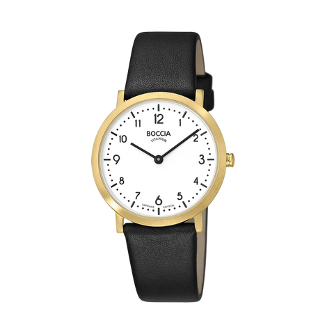 Boccia - Unisex Gold Titanium Watch
