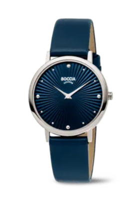 Boccia - Titanium Watch With Blue Strap And Dial