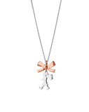 Karen Walker - Mini Girl With A Bow Necklace 9ct Rose Gold & Sterling Silver  45cm