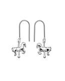 Karen Walker - Mini Carousel Horse Earrings Silver