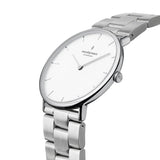 NordGreen - Native Silver Metal Watch White Dial