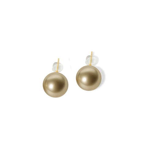 Fabuleux Vous - Perle Large Champagne Pearl Studs