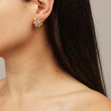 Dyrberg/Kern - Aude Gold Earrings Yellow &  Rose