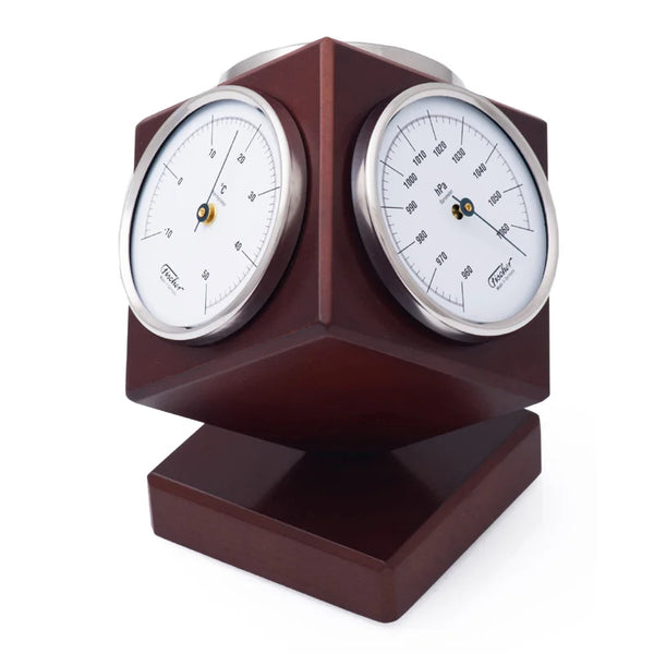 Fischer - Modern Desktop Weather Station Brown