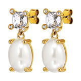 Dyrberg Kern - Antonia SG Crystal & White Pearl Earring