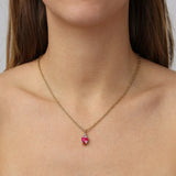 Dyrberg Kern - Spira Gold Pendant Necklace, Rose