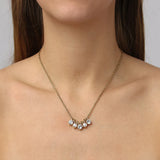 Dyrberg Kern - Phila Gold Necklace Crystal & White Pearl