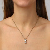 Dyrberg Kern - Colume Gold Necklace Crystal & White Pearl