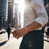 Cudworth - Classic Cuban Link Bracelet Ion Plated Gold