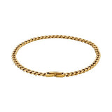 Cudworth - Classic Cuban Link Bracelet Ion Plated Gold