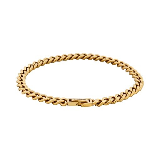 Cudworth - Classic Cuban Link Bracelet Ion Plated Gold