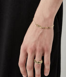 Stolen Girlfriends Club - Sentimental Script Bracelet Gold PLated