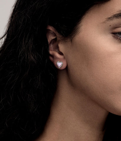 Stolen Girlfriends Club - Love Claw Earrings Pink Opal