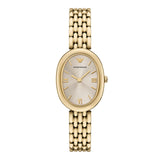 Emporio Armani - Gold Oval Women's Watch