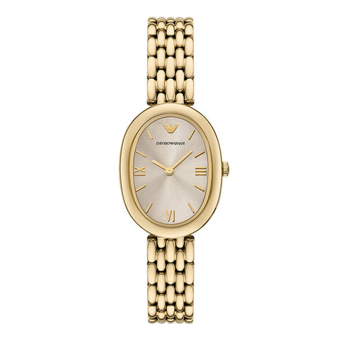 Emporio Armani - Gold Oval Women's Watch