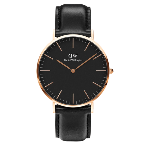 Daniel Wellington - Sheffield Black 40mm Rose Gold Watch