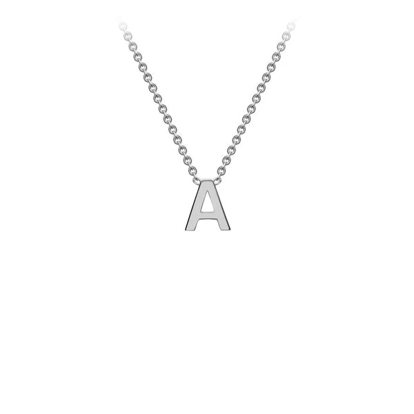 Brent Weatherall - 9ct White Gold Initial Letter Chain Necklace