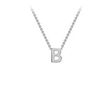 Brent Weatherall - 9ct White Gold Initial Letter Chain Necklace