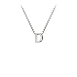 Brent Weatherall - 9ct White Gold Initial Letter Chain Necklace