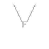 Brent Weatherall - 9ct White Gold Initial Letter Chain Necklace
