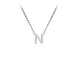Brent Weatherall - 9ct White Gold Initial Letter Chain Necklace