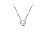 Brent Weatherall - 9ct White Gold Initial Letter Chain Necklace