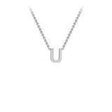Brent Weatherall - 9ct White Gold Initial Letter Chain Necklace