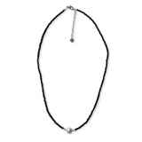 Fabuleux Vous - Silver Perle Black Spinel & Fresh Water Pearl Necklace