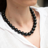 Fabuleux Vous - Black Onyx Polished Necklace