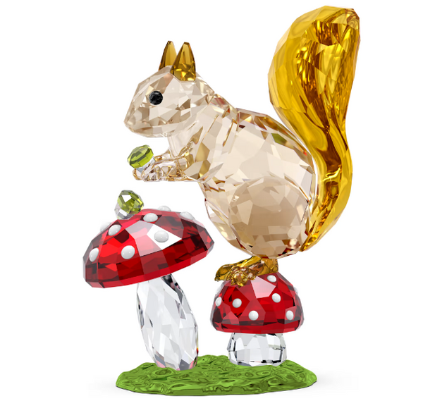 Swarovski - Idyllia Squirrel and Mushrooms