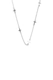 Stolen Girlfriends Club - Cross Choker Silver