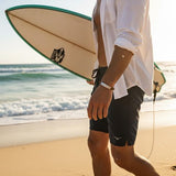 Cudworth - Braided Suede & Steel Calabria Bracelet, 21.5cm x 6mm, Tan