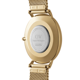 Daniel Wellington - Mesh Onyx 40mm Watch Gold