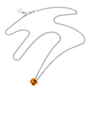 Karen Walker - Enamel Flower Pendant 3mm Citrine on a 45cm Chain
