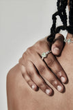 Stolen Girlfriends Club - Precious Punk Ring Green Amethyst