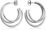 Rosefield - Lois Triple Hoop Earrings