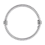 Najo - Rope Bangle Silver 65mm