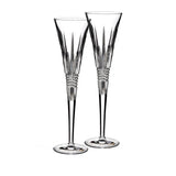 Waterford - Lismore Diamond Toasting Flutes Set Of 2