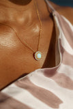 Georgini - Opal Glow Marrinawi White Created Opal Pendant Silver