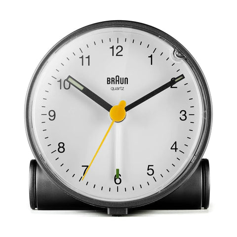 Braun - Classic Analogue Alarm Clock - Black & White