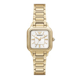 Emporio Armani - Square White Dial Watch