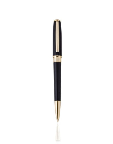 Cudworth - Ballpoint Pen, Gold Touch: Black Lacquer & 14K Gold Plated