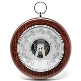 Fischer - Barometer Silver & Dark Wood