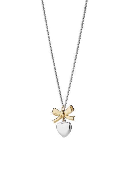 Karen Walker - Mini Superlove Necklace 45cm 9ct Yellow Gold & Sterling Silver