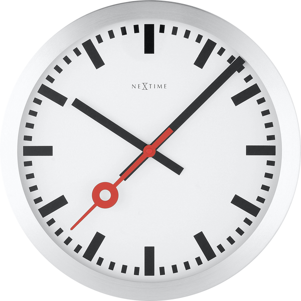 Nextime -Station Stripe Clock