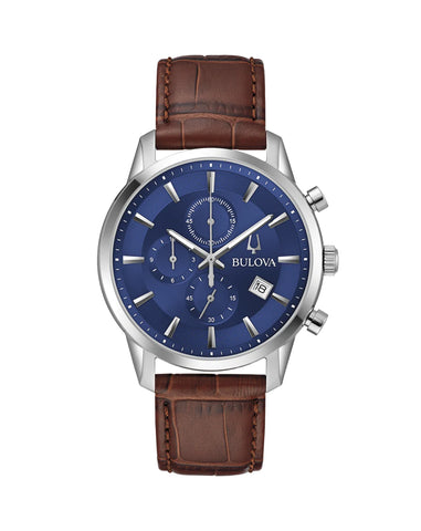 Bulova - Mens Classic Watch Blue Face